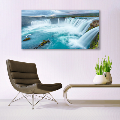 Canvas Kunstdruck Wasserfall Natur