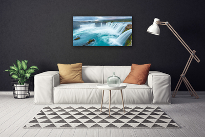 Canvas Kunstdruck Wasserfall Natur