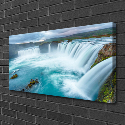 Canvas Kunstdruck Wasserfall Natur