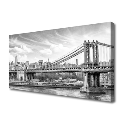 Canvas Kunstdruck Brücke Architektur
