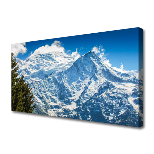 Canvas Kunstdruck Gebirge Baum Landschaft