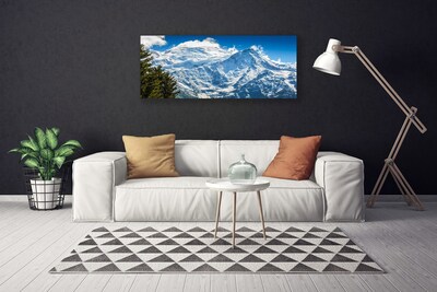 Canvas Kunstdruck Gebirge Baum Landschaft