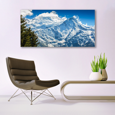 Canvas Kunstdruck Gebirge Baum Landschaft