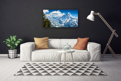 Canvas Kunstdruck Gebirge Baum Landschaft