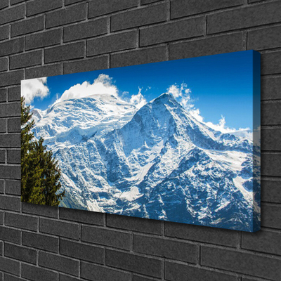 Canvas Kunstdruck Gebirge Baum Landschaft