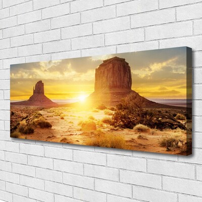 Canvas Kunstdruck Wüste Sonne Landschaft