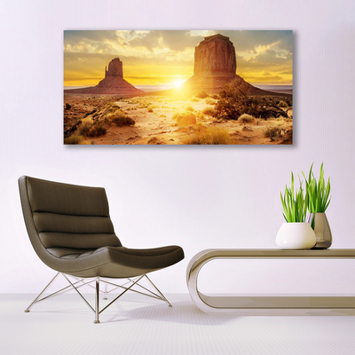 Canvas Kunstdruck Wüste Sonne Landschaft