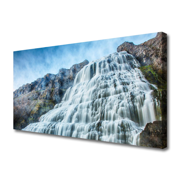 Canvas Kunstdruck Watterfall Natur