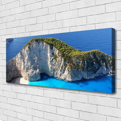 Canvas Kunstdruck Gestein Meer Landschaft