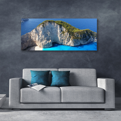 Canvas Kunstdruck Gestein Meer Landschaft