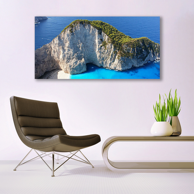 Canvas Kunstdruck Gestein Meer Landschaft