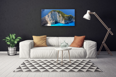 Canvas Kunstdruck Gestein Meer Landschaft