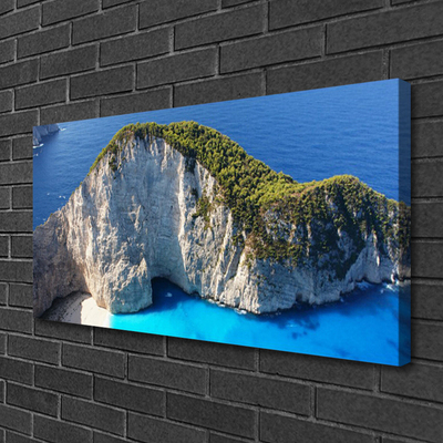 Canvas Kunstdruck Gestein Meer Landschaft