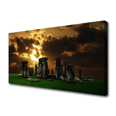 Canvas Kunstdruck Steine Landschaft