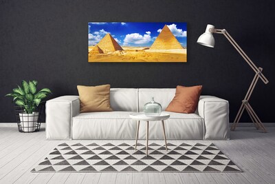 Canvas Kunstdruck Wüste Pyramiden Landschaft