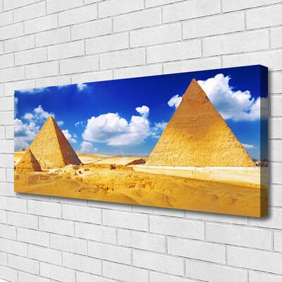 Canvas Kunstdruck Wüste Pyramiden Landschaft