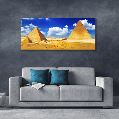 Canvas Kunstdruck Wüste Pyramiden Landschaft