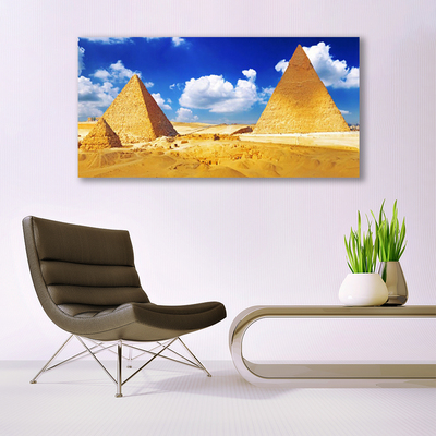 Canvas Kunstdruck Wüste Pyramiden Landschaft