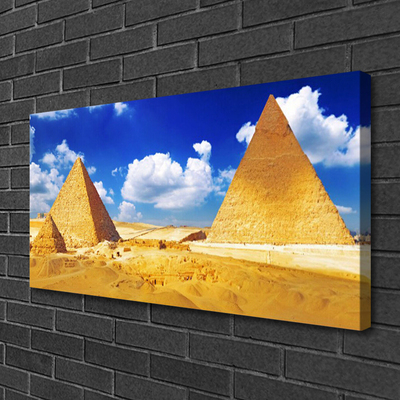 Canvas Kunstdruck Wüste Pyramiden Landschaft