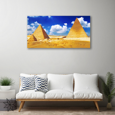 Canvas Kunstdruck Wüste Pyramiden Landschaft