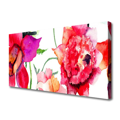 Canvas Kunstdruck Blumen Kunst