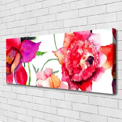 Canvas Kunstdruck Blumen Kunst