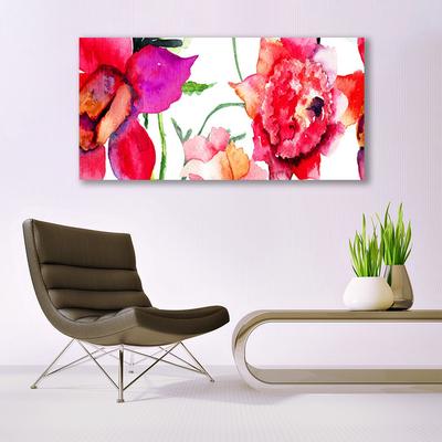 Canvas Kunstdruck Blumen Kunst