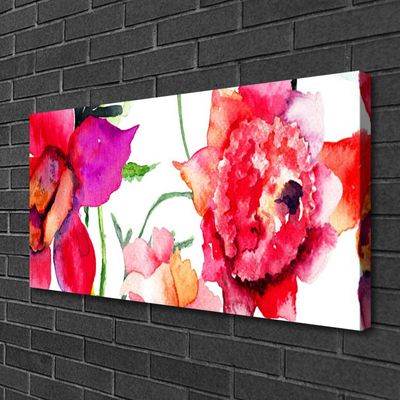 Canvas Kunstdruck Blumen Kunst