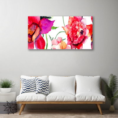 Canvas Kunstdruck Blumen Kunst