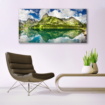 Canvas Kunstdruck Gebirge See Landschaft