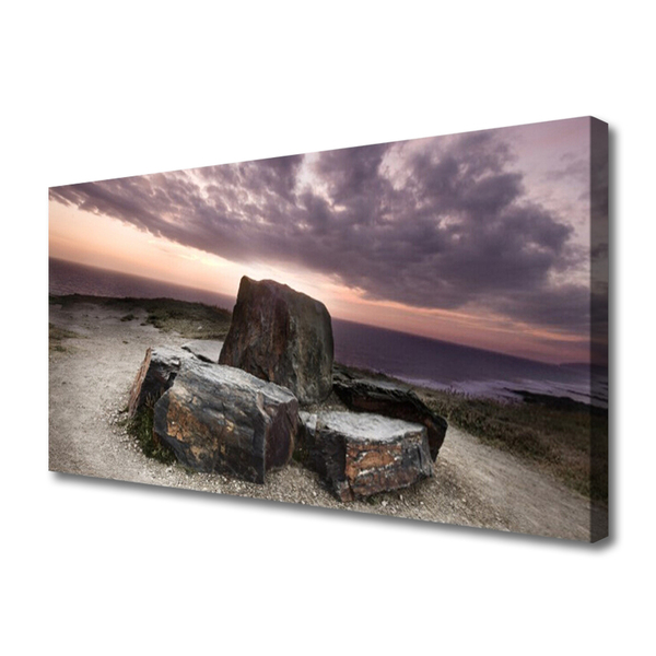 Canvas Kunstdruck Felsen Landschaft