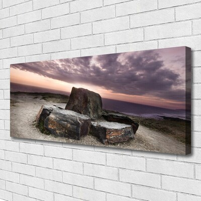 Canvas Kunstdruck Felsen Landschaft