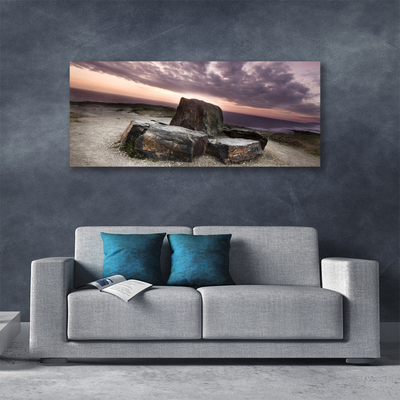 Canvas Kunstdruck Felsen Landschaft