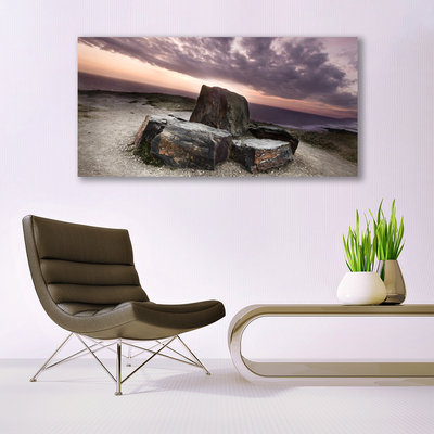 Canvas Kunstdruck Felsen Landschaft