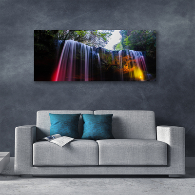 Canvas Kunstdruck Wasserfall Natur