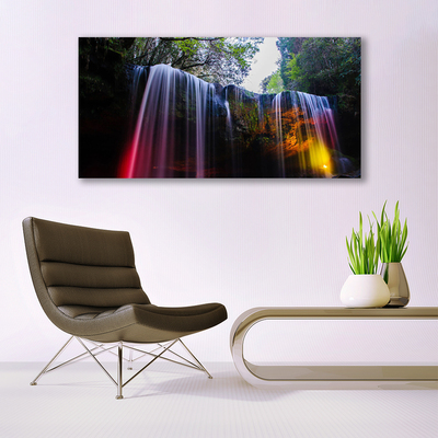 Canvas Kunstdruck Wasserfall Natur