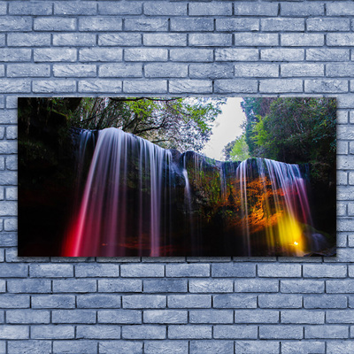 Canvas Kunstdruck Wasserfall Natur