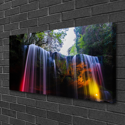 Canvas Kunstdruck Wasserfall Natur