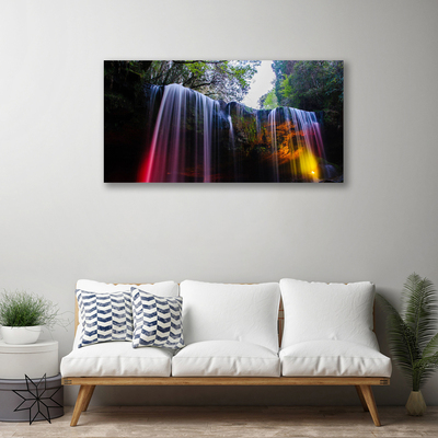 Canvas Kunstdruck Wasserfall Natur