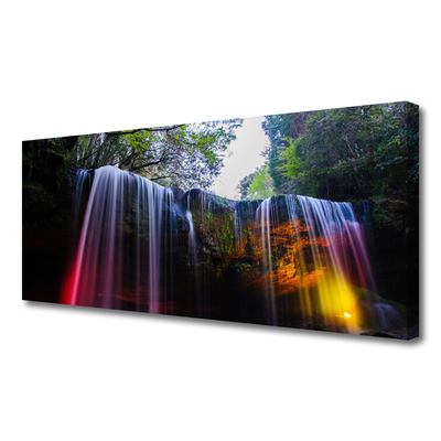 Canvas Kunstdruck Wasserfall Natur