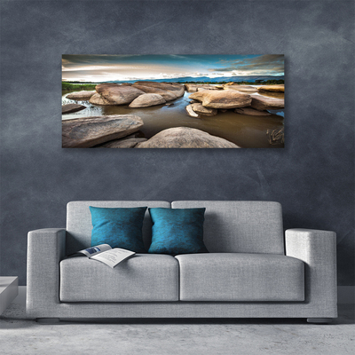 Canvas Kunstdruck Felsen Landschaft