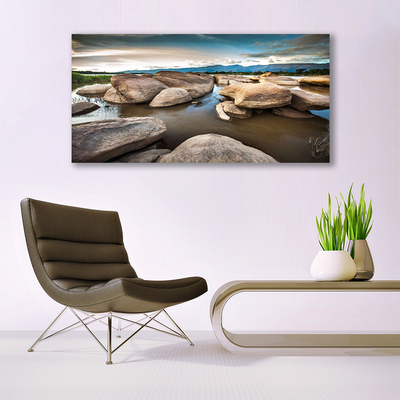 Canvas Kunstdruck Felsen Landschaft