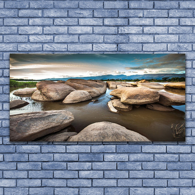 Canvas Kunstdruck Felsen Landschaft