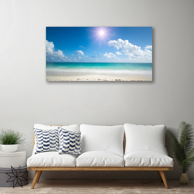 Canvas Kunstdruck Meer Strand Sonne Landschaft
