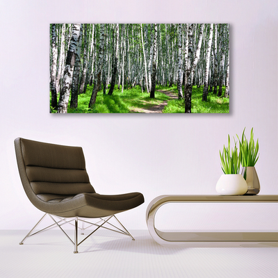 Canvas Kunstdruck Bäume Gras Natur