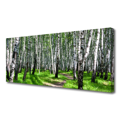 Canvas Kunstdruck Bäume Gras Natur
