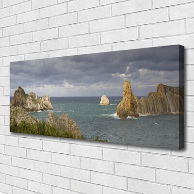 Canvas Kunstdruck Meer Felsen Landschaft