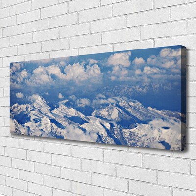 Canvas Kunstdruck Gebirge Wolken Landschaft