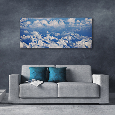 Canvas Kunstdruck Gebirge Wolken Landschaft