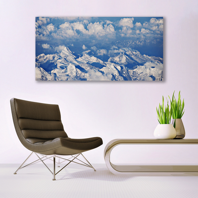 Canvas Kunstdruck Gebirge Wolken Landschaft